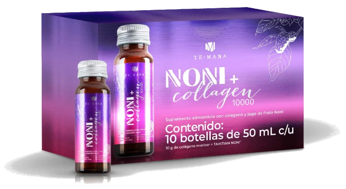 temana noni + collagen. La mejor combinación entre Jugo de Noni y colágeno marino